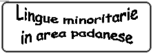 Lingue minoritarie in area padanese